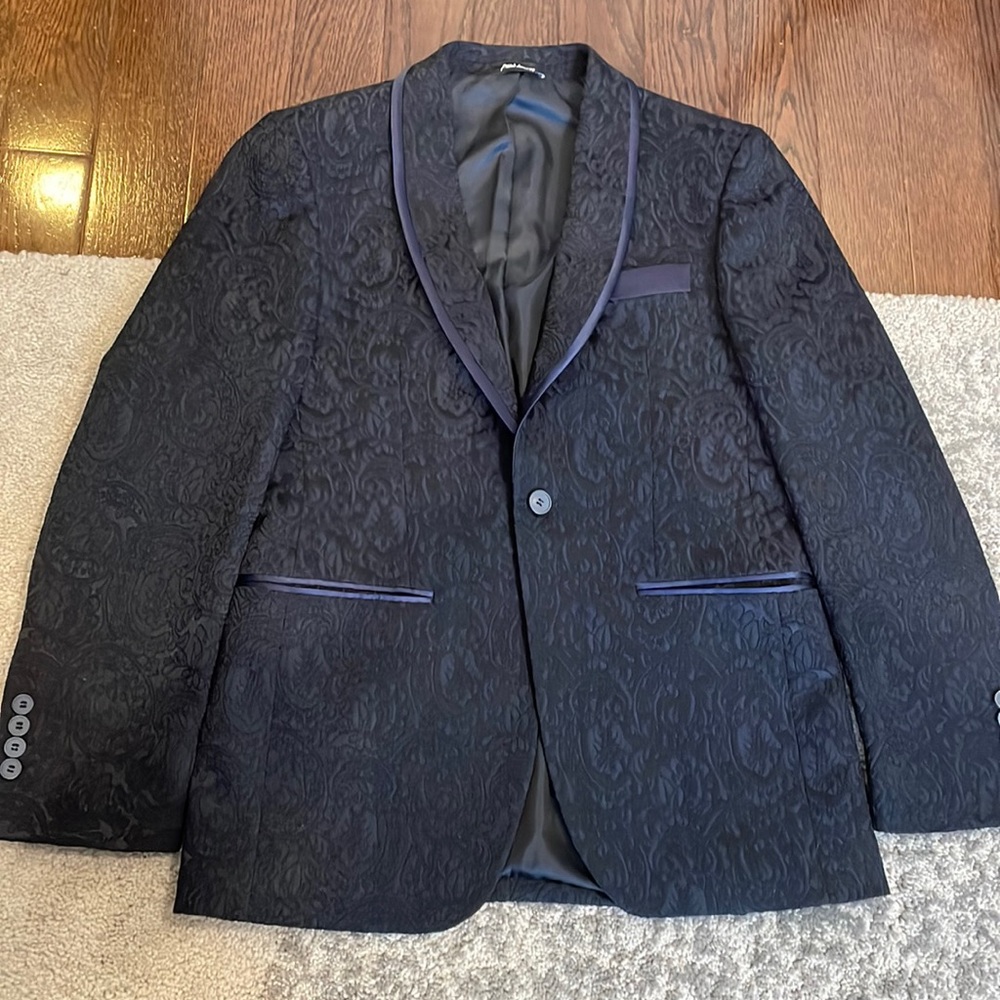 Park Avenue blue embroidery blazer